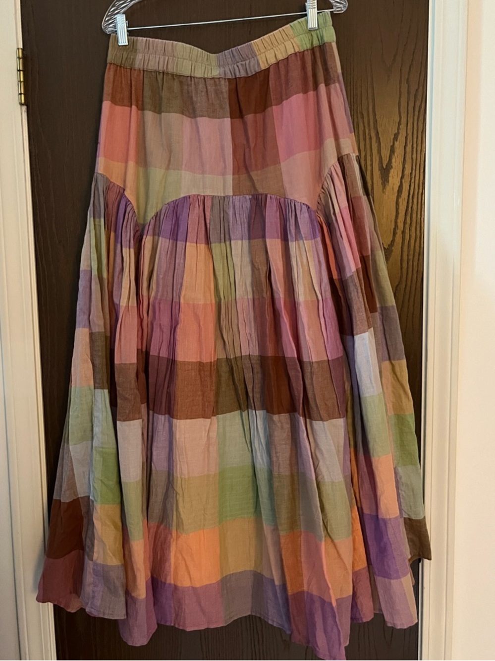 Rujuta Sheth LEILA SKIRT in MERIDA CHEX size XL - Picture 7 of 12